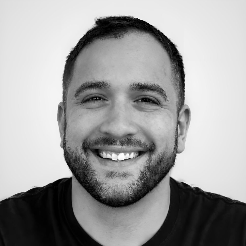 Harrison Mitchell, designer, smiling