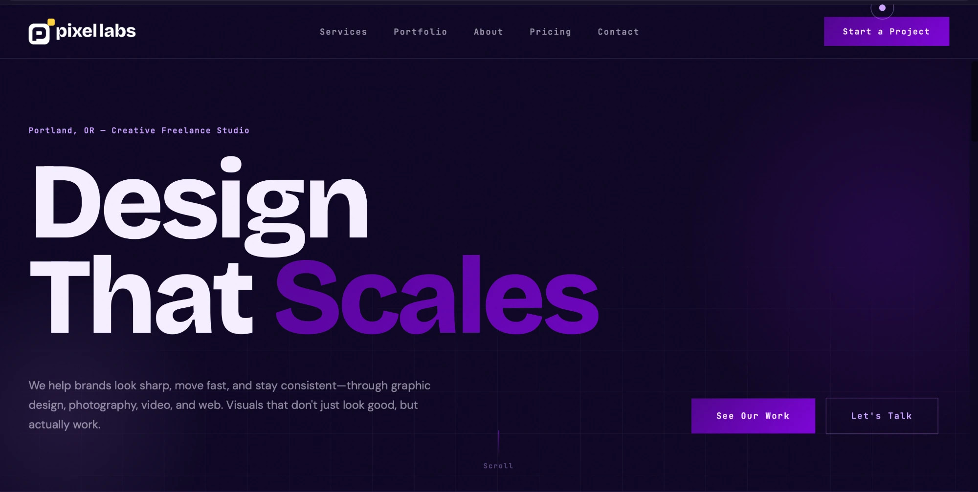 Pixel Labs homepage